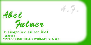 abel fulmer business card